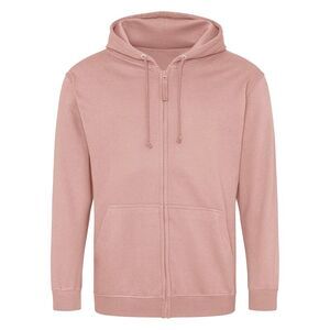 Awdis Mens Full Zip Hoodie / Dusty Pink